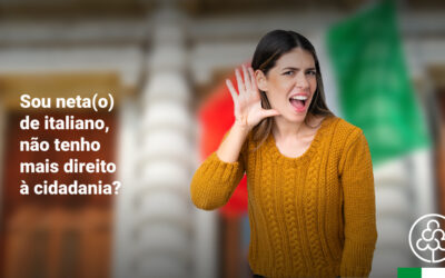 Sou neta(o) de italiano, não tenho mais direito à cidadania?