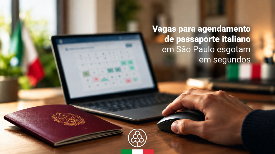 Vagas para agendamento de passaporte italiano em São Paulo esgotam em segundos